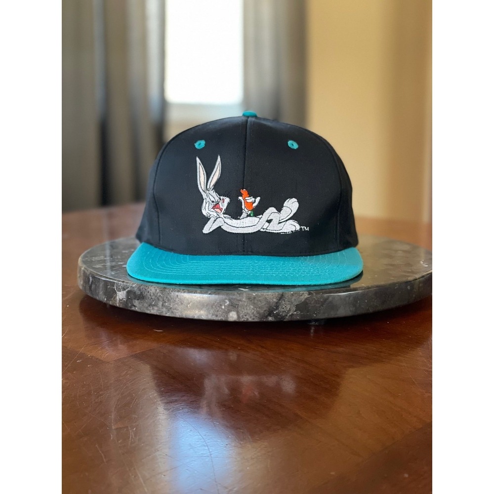 1993 vintage bugs bunny looney‎ tunes script snapback drew pearson Hat